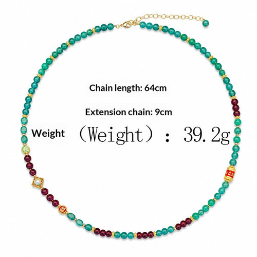 Personalized Chinese-style Pendant Necklace & Bracelet Set
