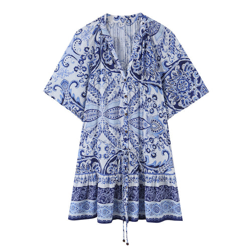 Waist-tie Waist-cinching Figure-flattering Dress