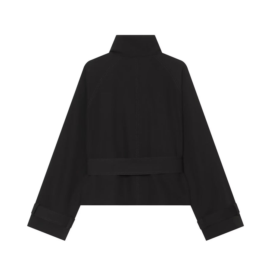 Retro Lapel Design Statement Double-breasted Jacket
