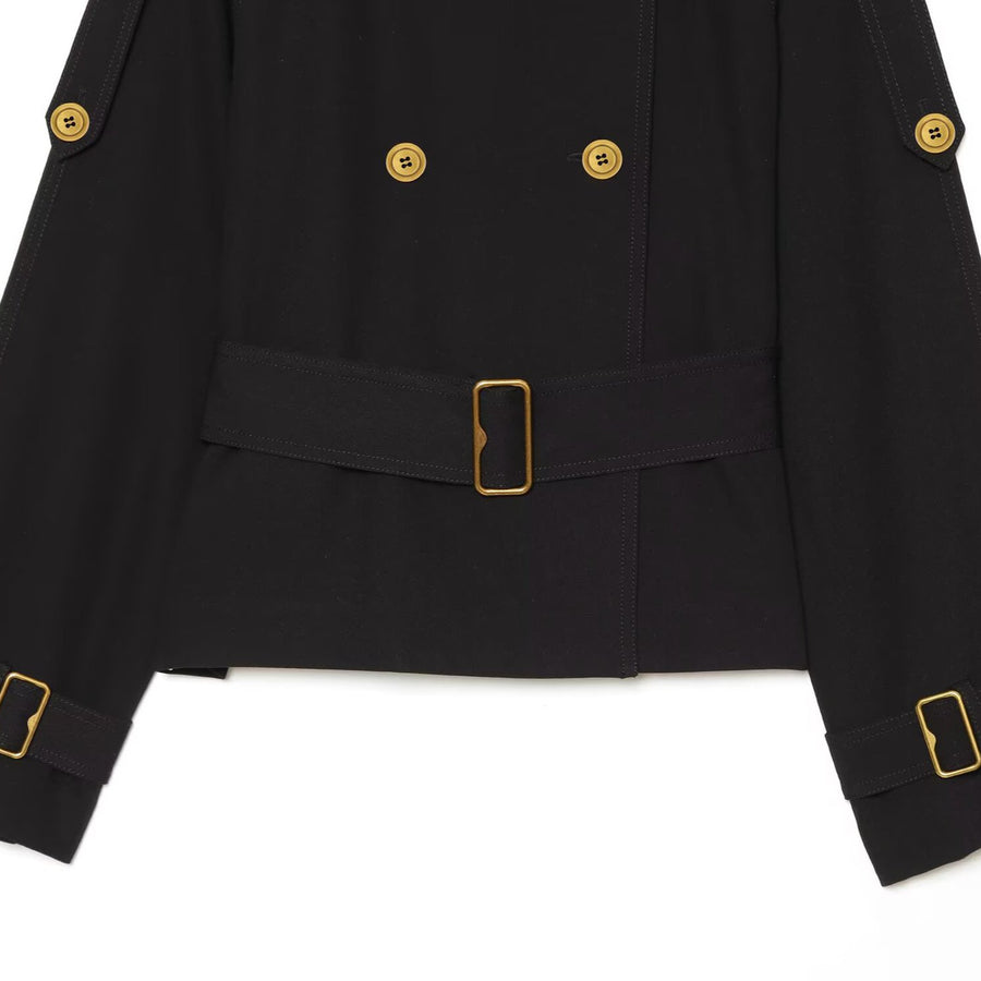 Retro Lapel Design Statement Double-breasted Jacket