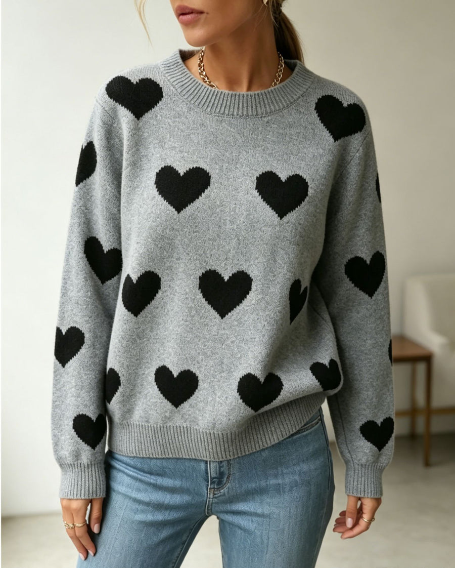 Charming Long-sleeve Versatile Knit Sweater for Women