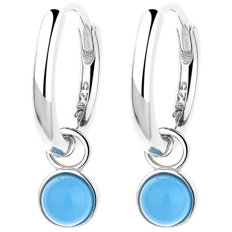 Personalized Turquoise Drop Earrings for Women