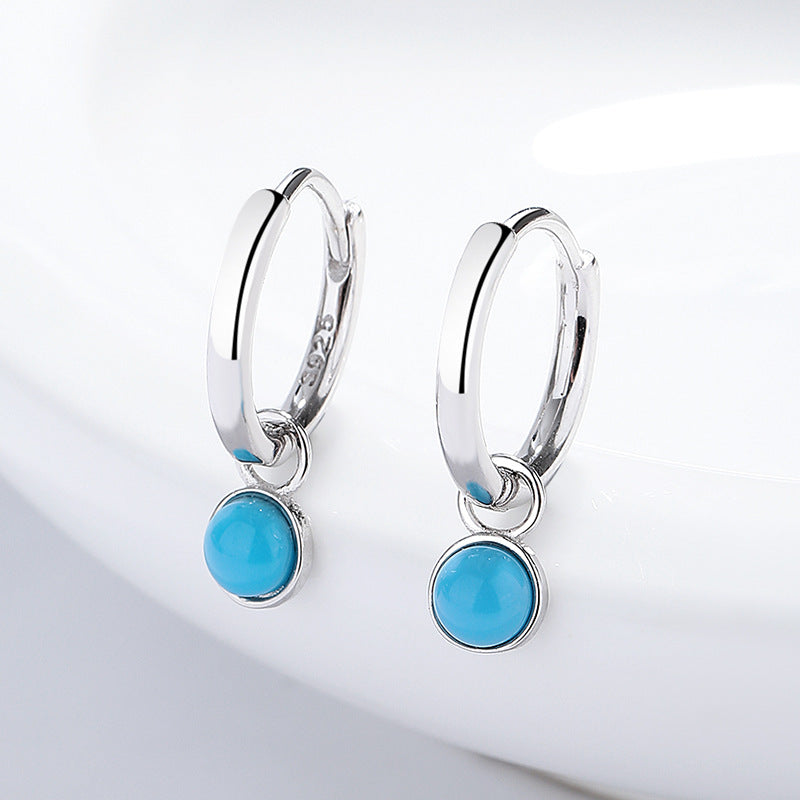 Personalized Turquoise Drop Earrings for Women