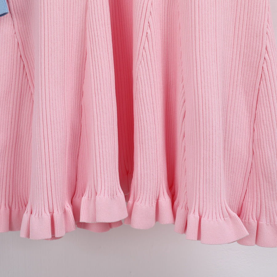 Fashionable Knitted Beaded Slim-Fit Dress for Women