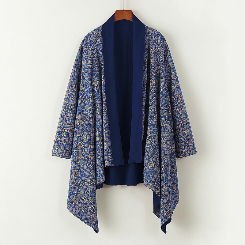 Ethnic-style Daoist Robe Cotton-linen Vintage Casual Coat