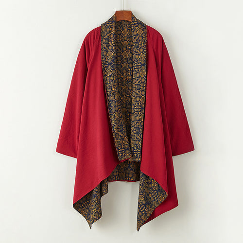 Ethnic-style Daoist Robe Cotton-linen Vintage Casual Coat