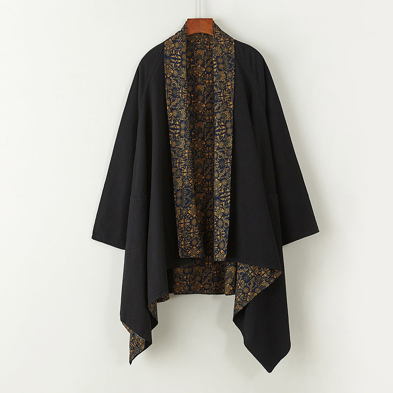 Ethnic-style Daoist Robe Cotton-linen Vintage Casual Coat