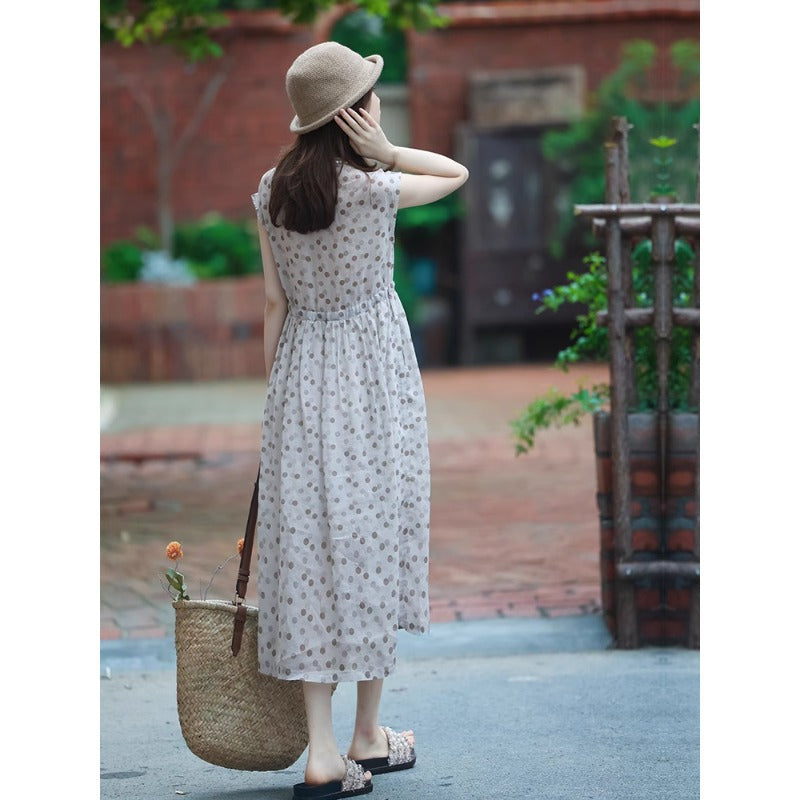 Womens Fashionable Retro Floral Dress for Effortless Style