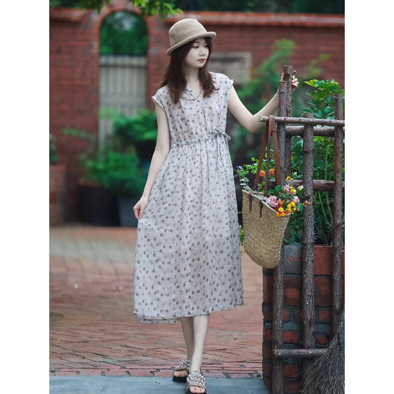 Womens Fashionable Retro Floral Dress for Effortless Style