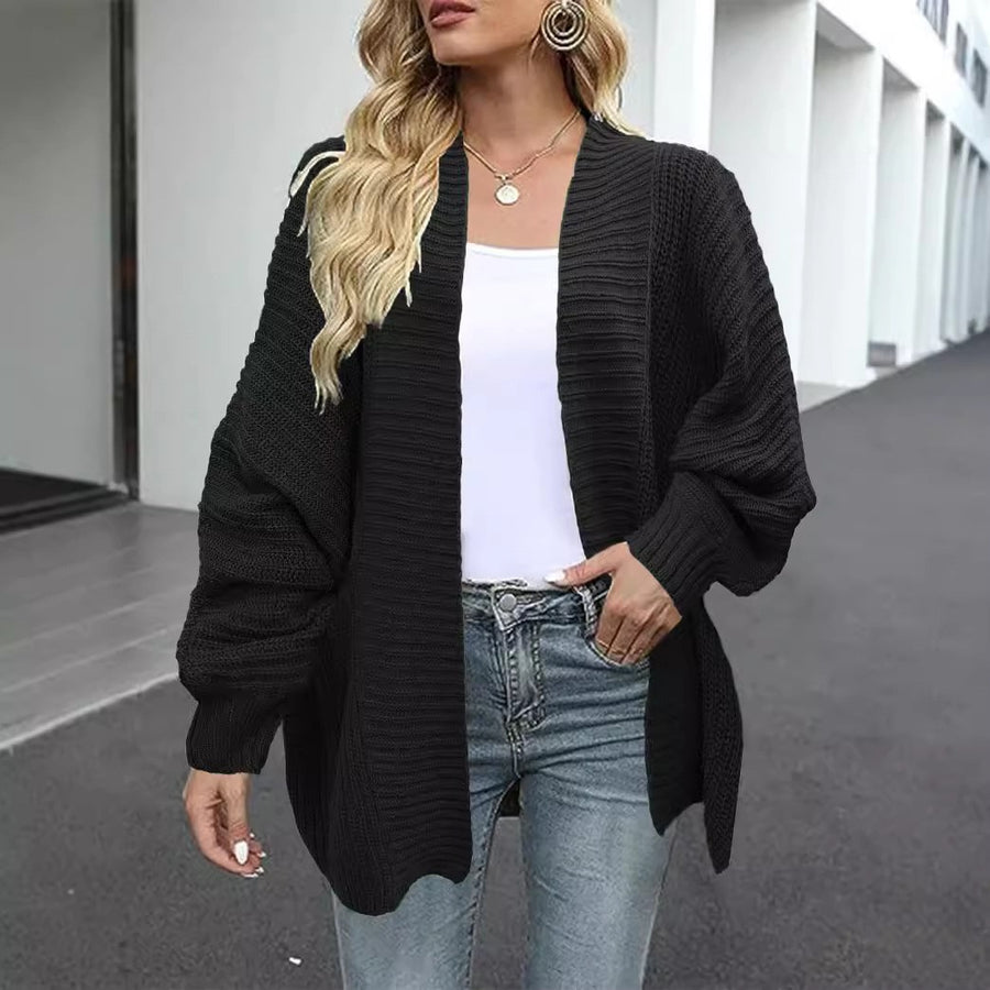 Womens Loose-Fit Knitted Cardigan Sweater Coat