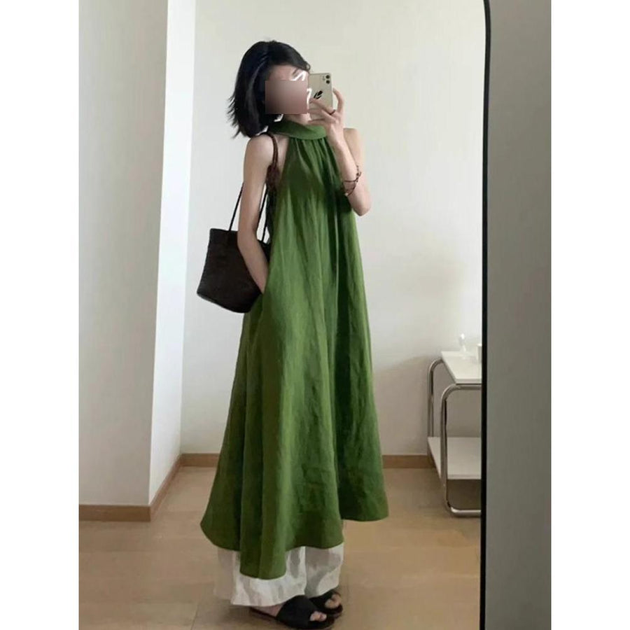 Stylish Casual Halter-neck Strap Dress for Women