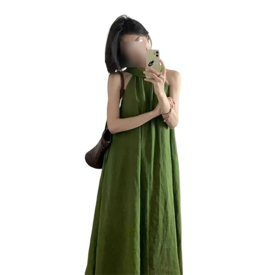 Stylish Casual Halter-neck Strap Dress for Women