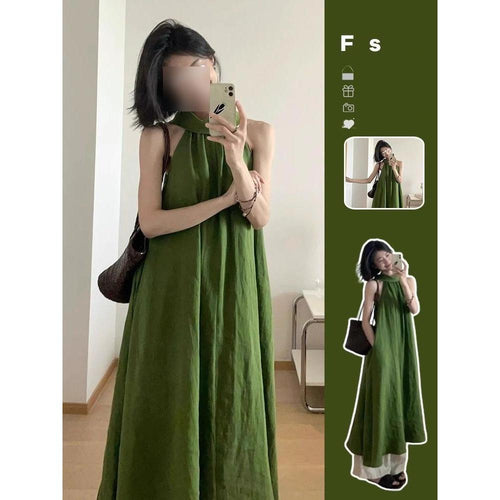 Stylish Casual Halter-neck Strap Dress for Women
