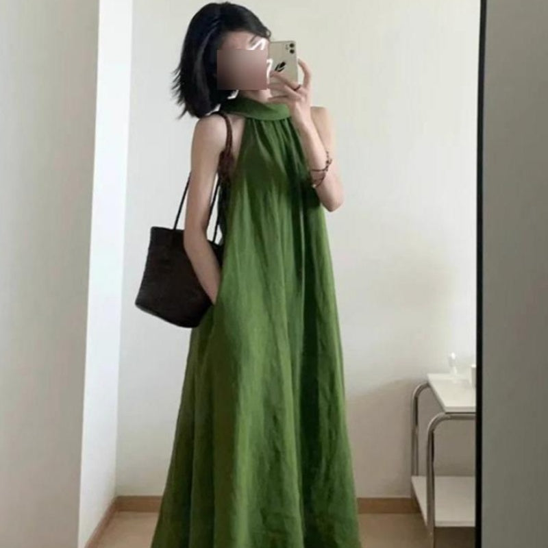 Stylish Casual Halter-neck Strap Dress for Women