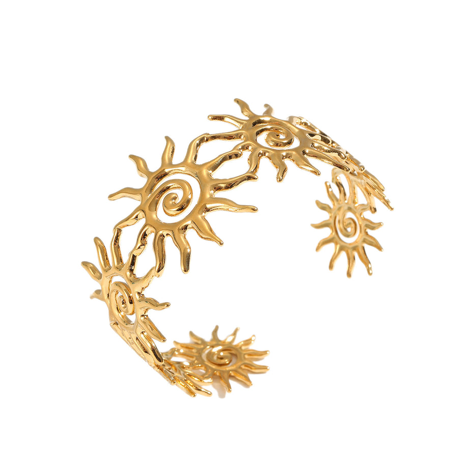Fashionable Golden Stainless Steel Tennis Bracelet for Women