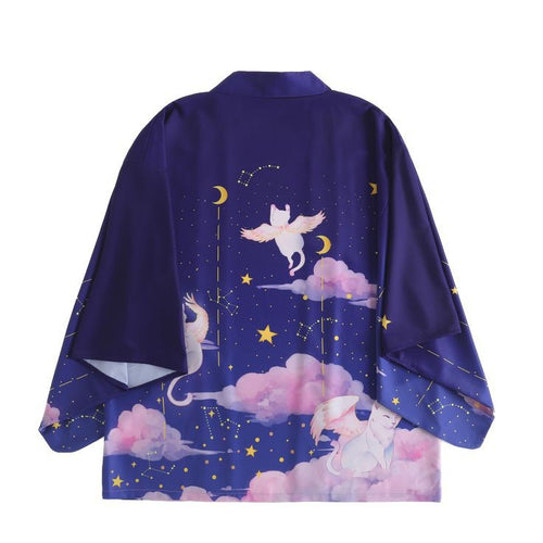 Cross Border Best Selling Ukiyo E Style Denim Jacket