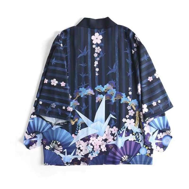 Cross Border Best Selling Ukiyo E Style Denim Jacket