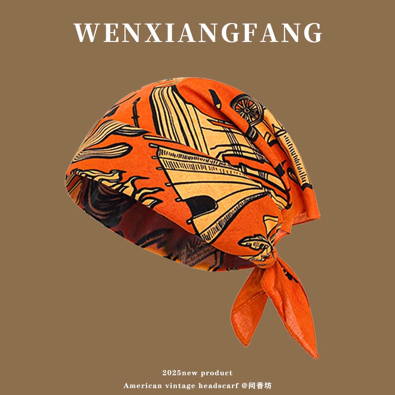 Retro Headscarf for Women - Summer Dress Style Accessory
