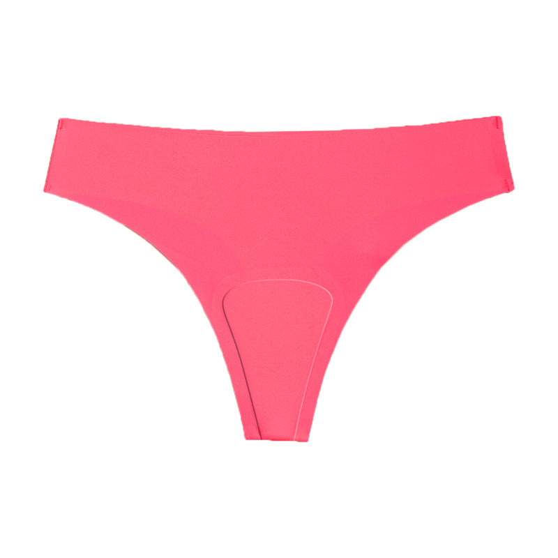 Plus-size Ice-silk Seamless Women's Sports Yoga Panties