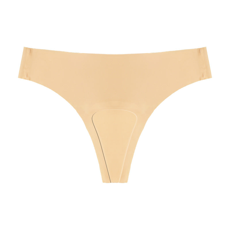 Plus-size Ice-silk Seamless Women's Sports Yoga Panties