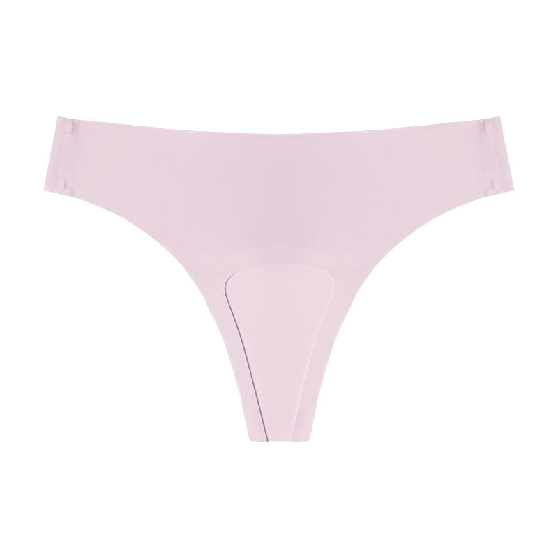 Plus-size Ice-silk Seamless Women's Sports Yoga Panties