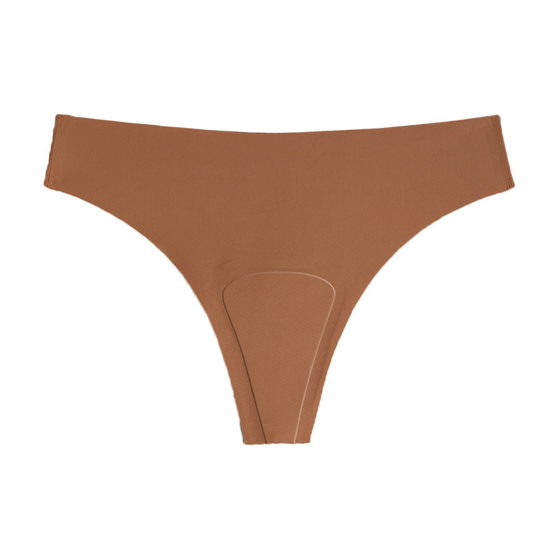 Plus-size Ice-silk Seamless Women's Sports Yoga Panties