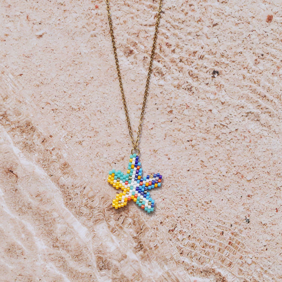 Handwoven Beaded Necklace for Women - Unique Pendant Necklace