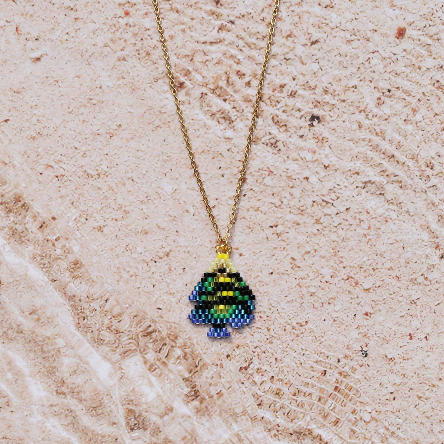 Handwoven Beaded Necklace for Women - Unique Pendant Necklace