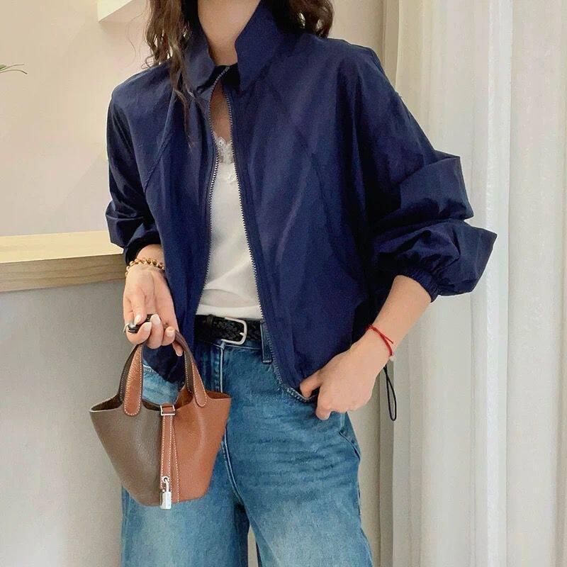 Stylish UV Protective Denim Jacket for Effortless Sun Protection
