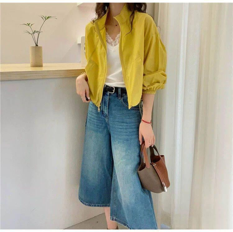 Stylish UV Protective Denim Jacket for Effortless Sun Protection