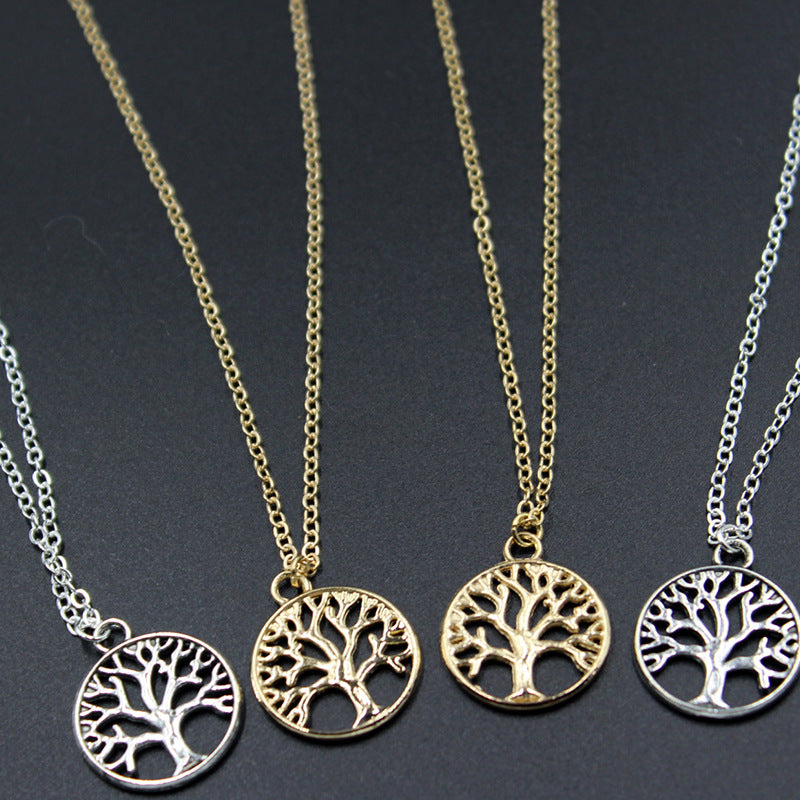 Vintage Tree of Life Pendant Necklace for Women