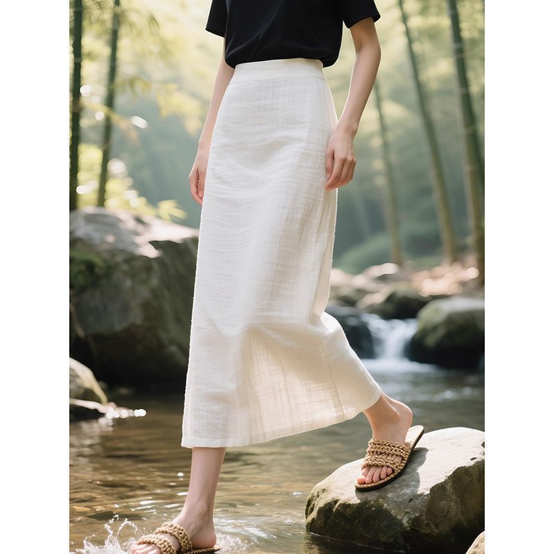 Summer Thin Straight Mid-length Dress for Women - Stylish & Chic