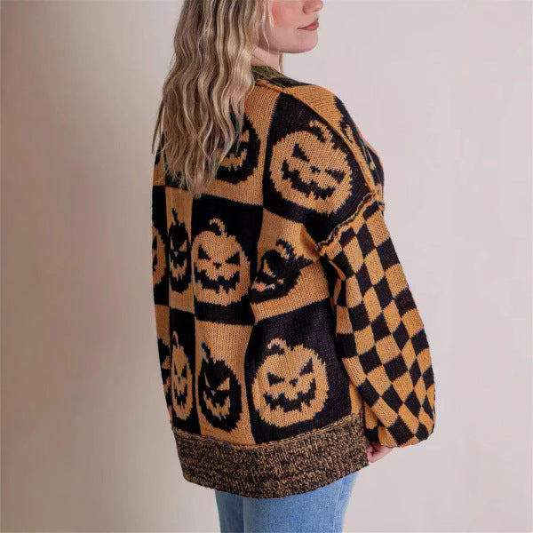 Halloween Loose Autumn And Winter Sweater Dress