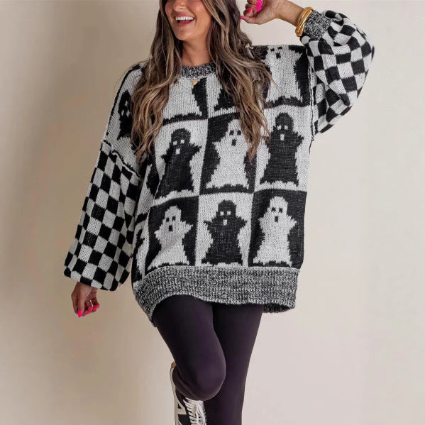 Halloween Loose Autumn And Winter Sweater Dress