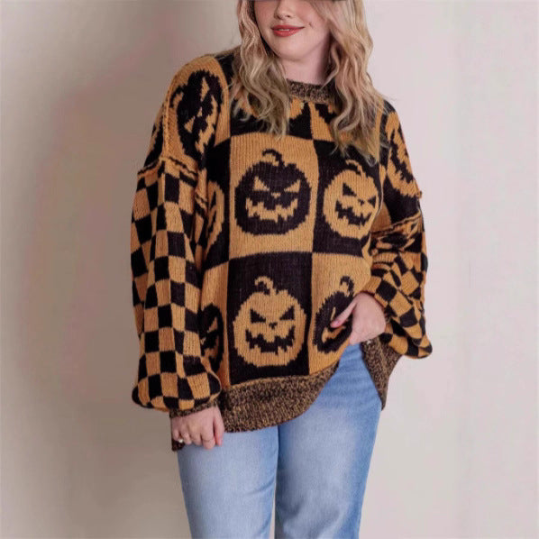 Halloween Loose Autumn And Winter Sweater Dress