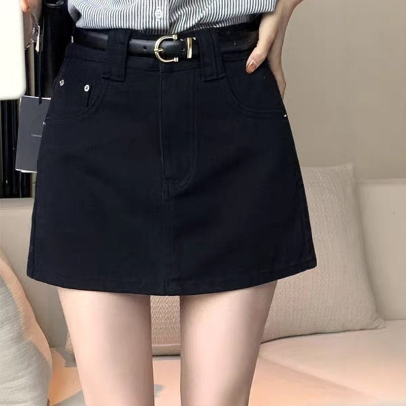 Stylish Anti-exposure Denim Skort For Women - Trendy & Comfortable