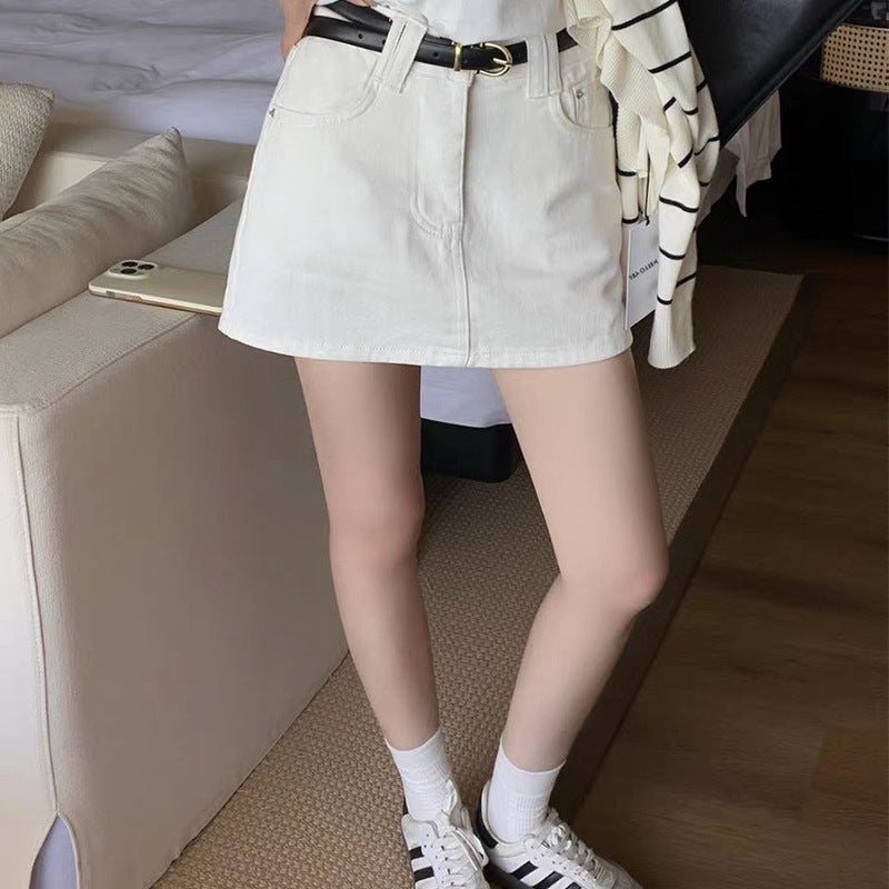 Stylish Anti-exposure Denim Skort For Women - Trendy & Comfortable