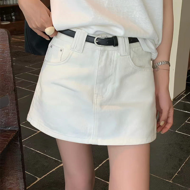 Stylish Anti-exposure Denim Skort For Women - Trendy & Comfortable