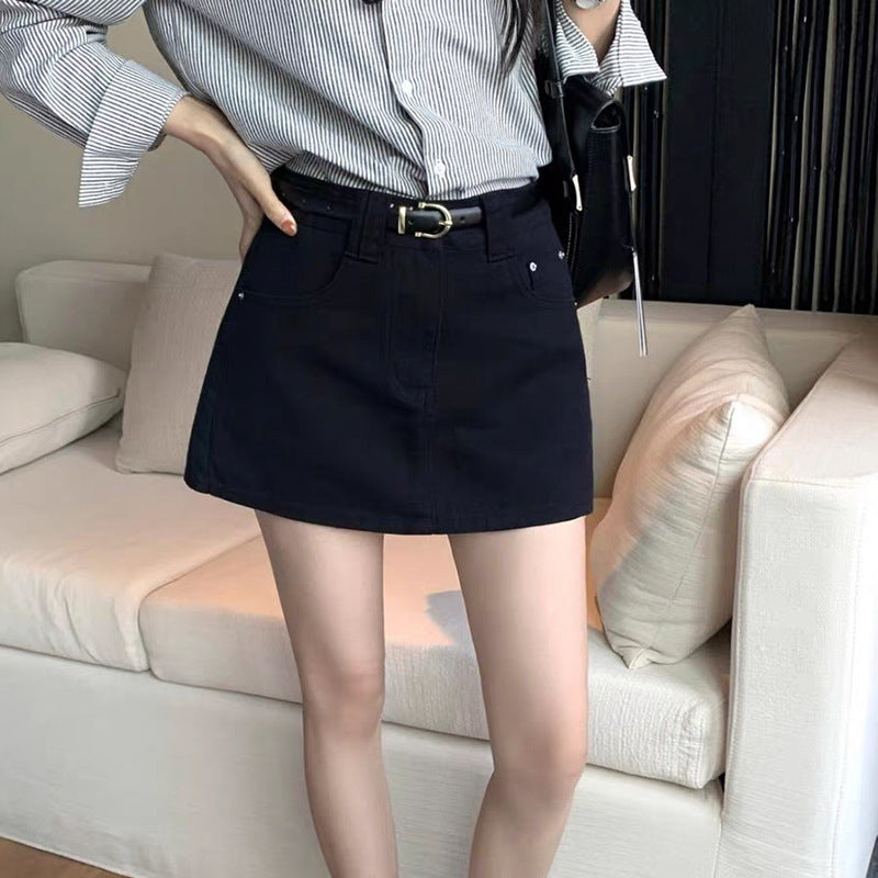 Stylish Anti-exposure Denim Skort For Women - Trendy & Comfortable