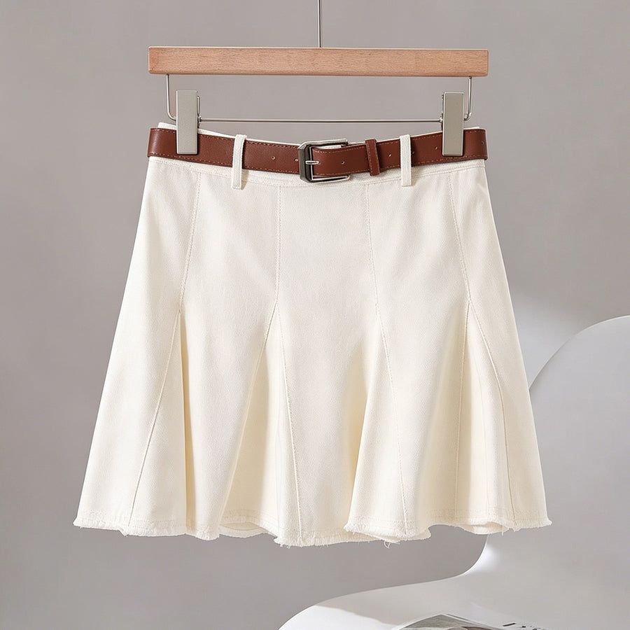 Stylish Wide-leg Denim Modesty Skirt for Women