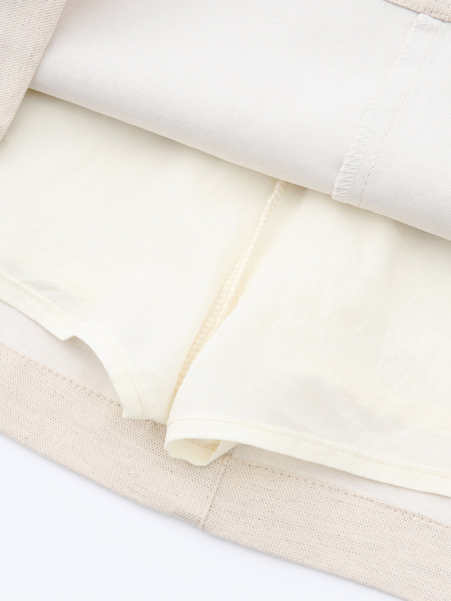 High-waisted Slimming Cotton-linen Dress for Women