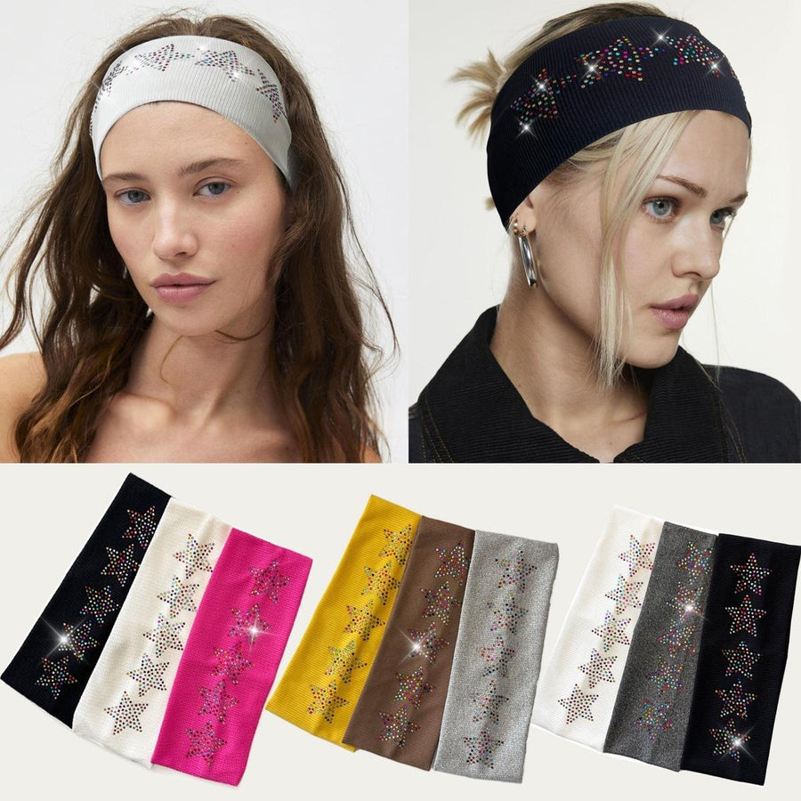 Five-pointed Star Fashion Photo Prop Wide Elastic Headband