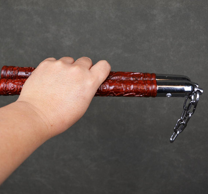Rosewood Double-ended Massage Roller Stick for Fitness