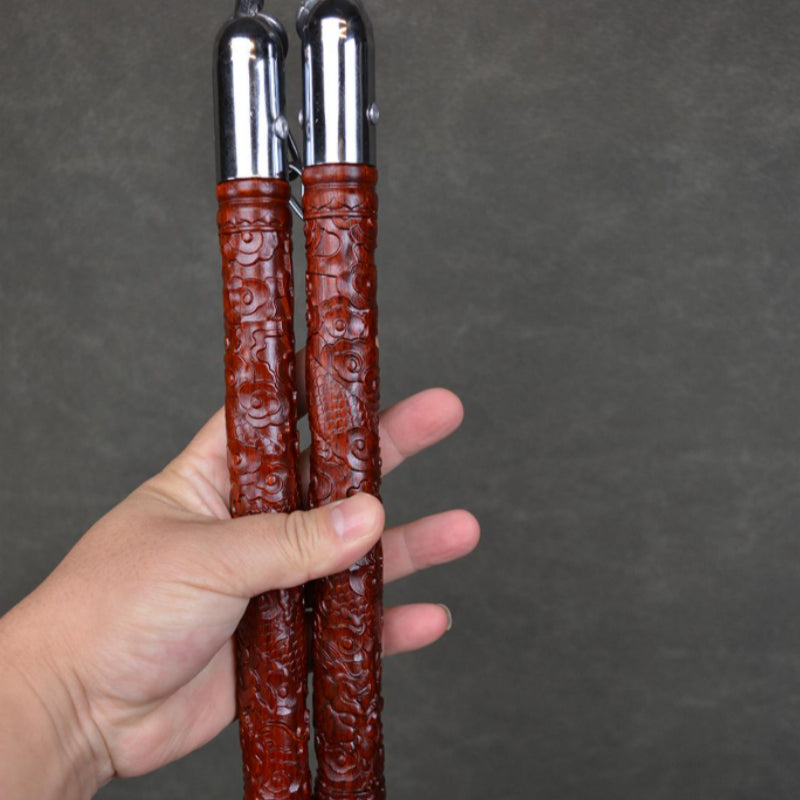 Rosewood Double-ended Massage Roller Stick for Fitness
