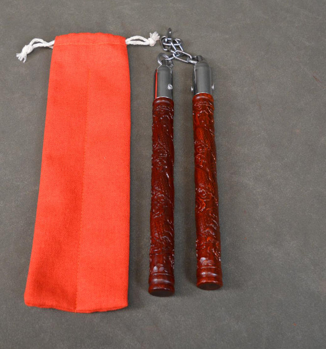 Rosewood Double-ended Massage Roller Stick for Fitness