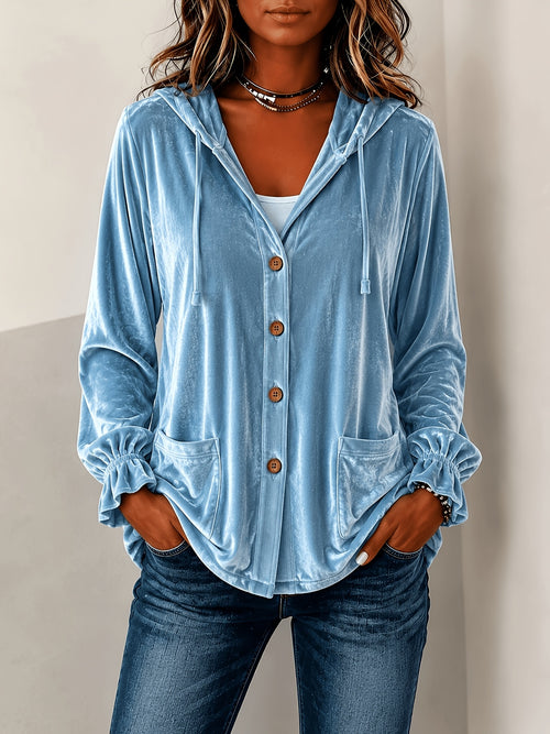 Stylish Solid-Color Hooded Trench Coat for Every Occasion