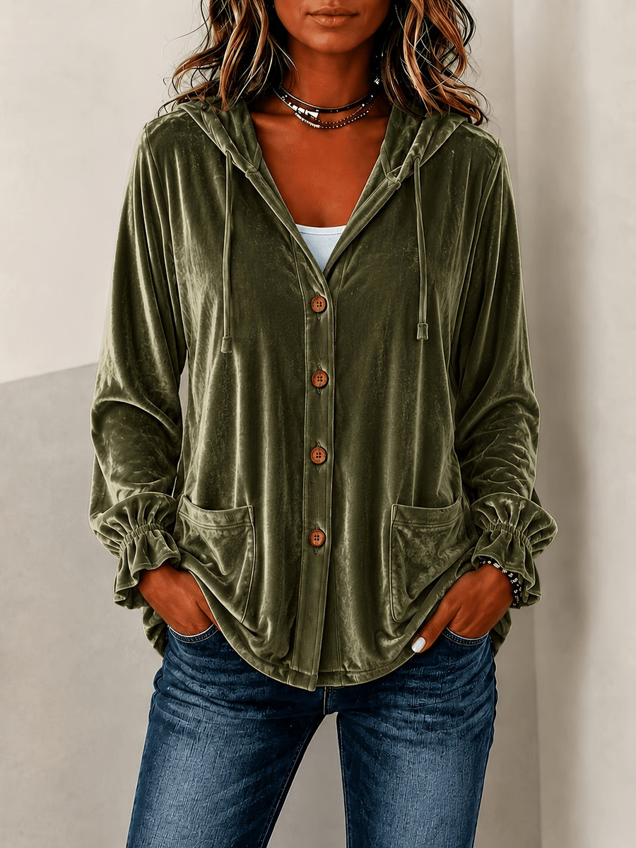 Stylish Solid-Color Hooded Trench Coat for Every Occasion