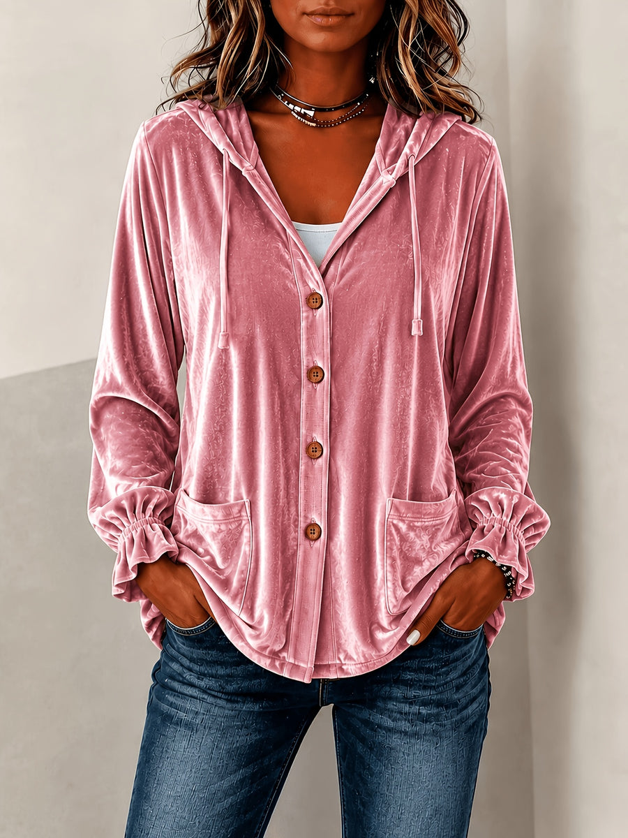 Stylish Solid-Color Hooded Trench Coat for Every Occasion