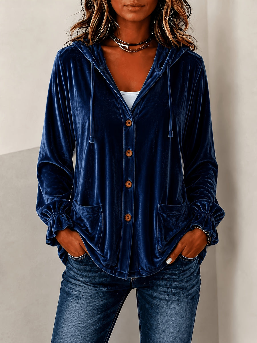 Stylish Solid-Color Hooded Trench Coat for Every Occasion