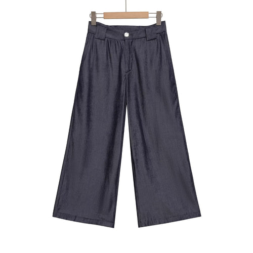 Womens Summer Casual Wide-leg Long Pants Set for Comfort